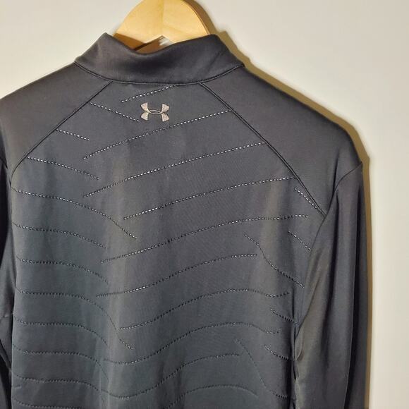 Under Armour Mens Reactor 1/4 Zip Golf Jacket Charcoal Size Large - Picture 7 of 11